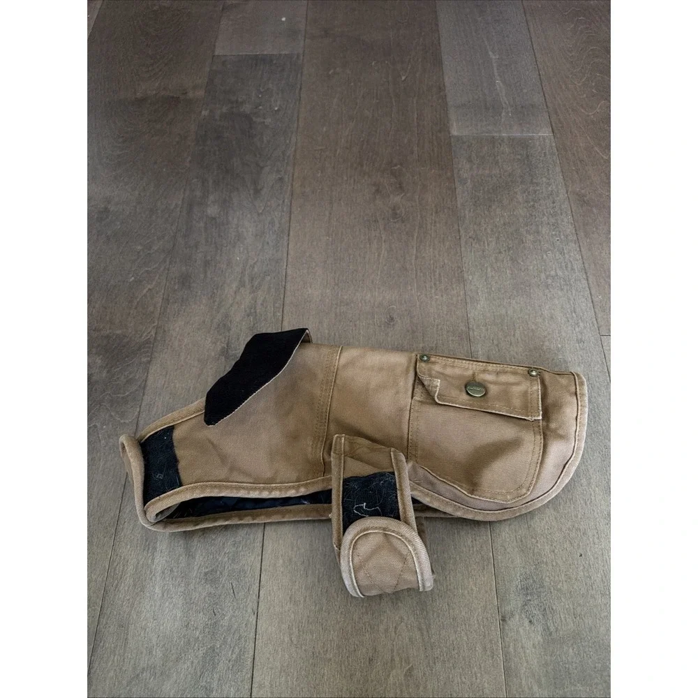 Carhartt Firm Duck Insulated Dog Chore Coat Brown Size Small Used